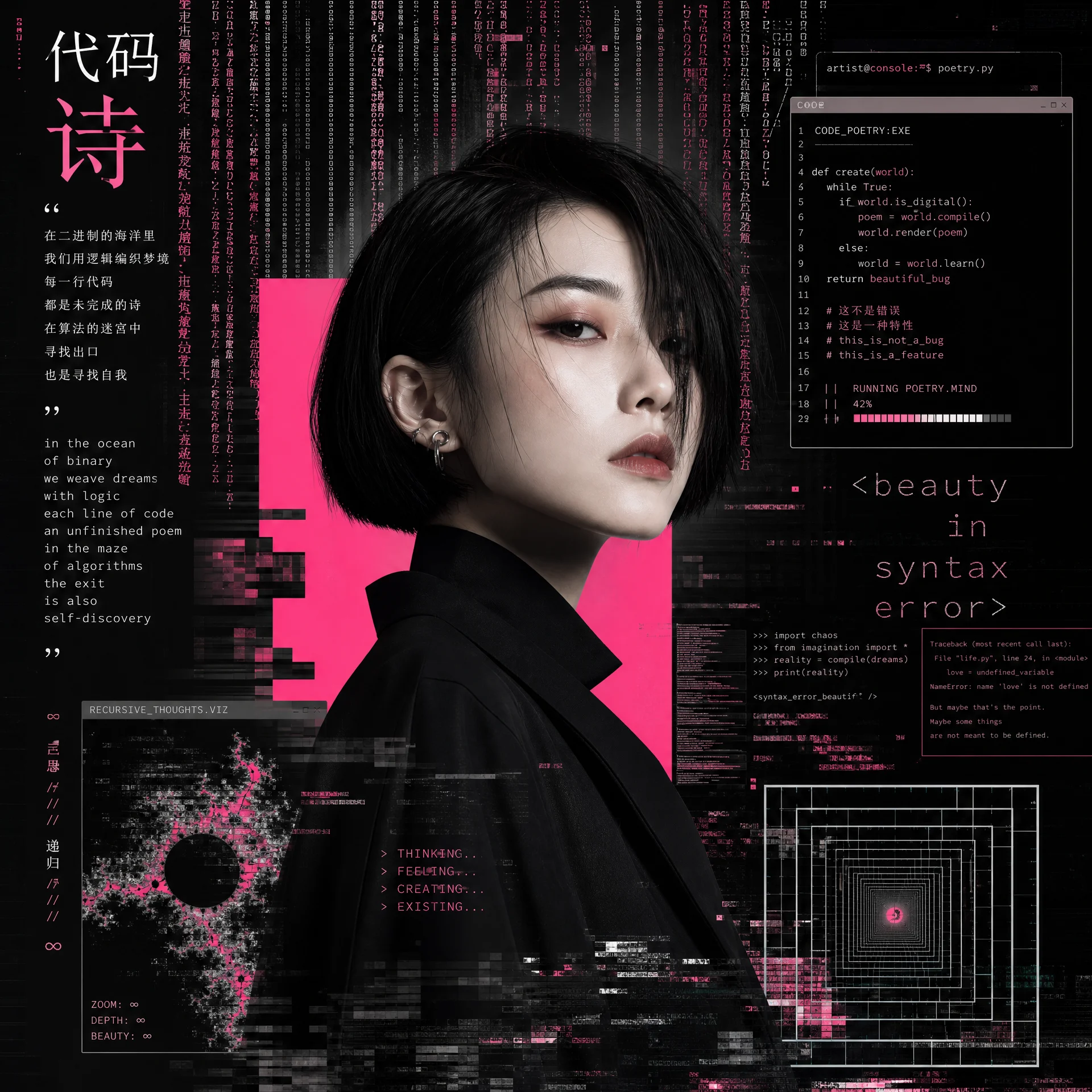 数字艺术家赵灵犀肖像
